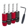 SureGrip300 BFA/Banana (Silver) - Lot de 4 fiches bananes argent